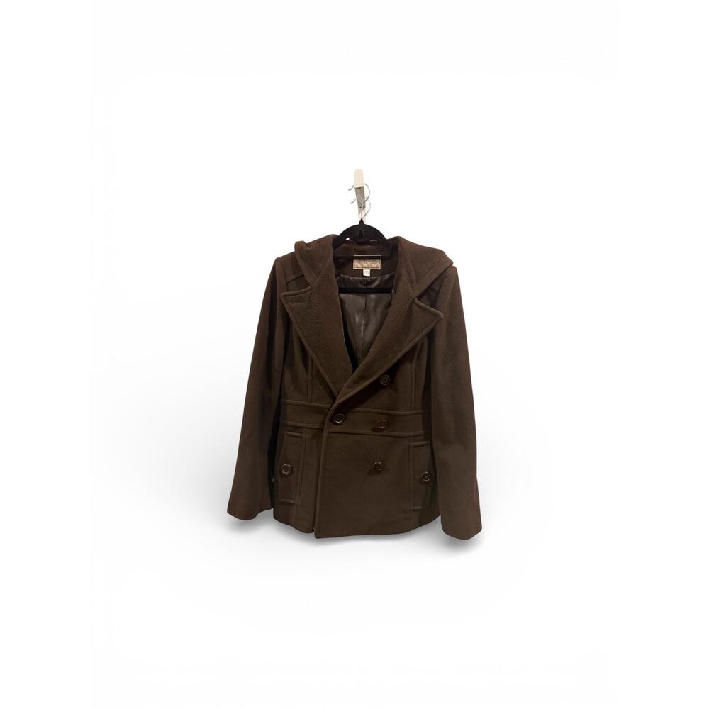 Croft & Barrow Wool Coat Hooded
